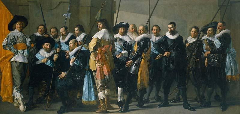 Frans Hals The company of Captain Reinier Reael and Lieutenant Cornelis Michielsz Sweden oil painting art